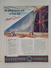 1942 Robertson Q-Panels Fortune WW2 Print Ad Q2 Factory Pittsburgh picture