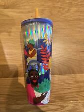 STARBUCKS + ANANYA RAO-MIDDLETON 2024 COLLAB 24 OZ. HOLOGRAPHIC COLD CUP TUMBLER picture