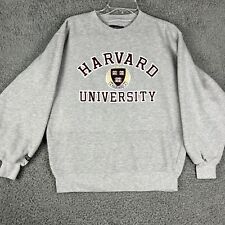 Vintage Jansport Harvard University Sweatshirt Unisex Medium Crewneck Gray 90s picture