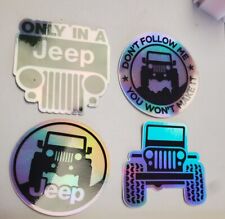 ***Rare*** JEEP STICKERS 4 PACK 5-year Warranty  HEAVY DUTY picture