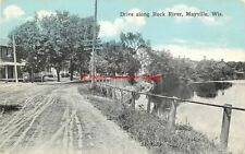 WI, Mayville, Wisconsin, Drive Along Rock River, Chicago Store Pub No 9936 picture