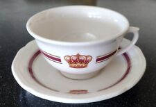 Vintage HOTEL DEL CORONADO RESTAURANT WARE COFFEE CUP & SAUCER STERLING CHINA picture