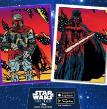 Topps Star Wars Card Trader Darth Vader & Bounty Hunter Subset *No Leg. 50 Cards picture