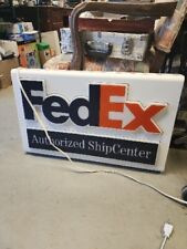 FedEx Authorized ShipCenter Lighted Display Sign 29”x 18x 4” *DOES NOT WORK* picture