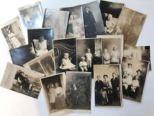Lot 20 RPPC Real Picture Photo Post Cards Families, Children 1900s, Store, Auto picture