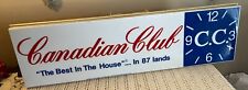 RARE VINTAGE CANADIAN CLUB CLOCK LIGHTED SIGN 36