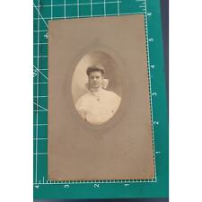 Antique Victorian Cabinet Card Pretty Lady Found Photo picture