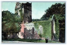 c1910 Muckross Abbey Killarney Ireland Art Room Stamp Antique Postcard picture