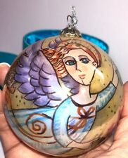 Garden Angel 2006 by Pier 1  Painted Li Bien Glass Ornament Artisan Crafted picture