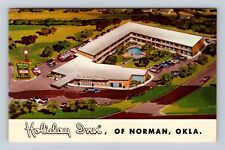 Norman OK-Oklahoma, Holiday Inn, Advertising, Antique Vintage Souvenir Postcard picture