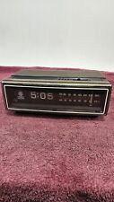 Vtg General Electric 7-4305C Flip Alarm Clock Radio As Is/Parts Or Repair Only picture
