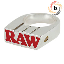 1x Ring Raw Silver Finish High Quality Smoke Ring | Size 11 | Fast Shipping picture