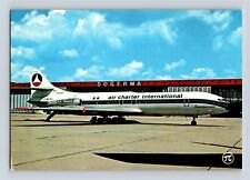 Airplane Postcard Air Charter International Air France Airlines Caravelle 3 D1 picture