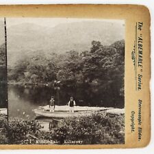 Middle Lake Killarney Ireland Stereoview c1875 Country Kerry Muckross Boat B2173 picture