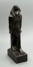 ANCIENT EGYPTIAN THOTH GOD OF KNOWLEDGE ANTIQUE STATUE EGYPT Black STONE picture