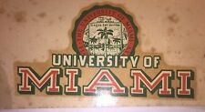 The University of Miami Rear Windshield Decal From The Late 1940's 5