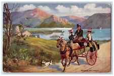 c1910 Horse Carriage Aghadoe Killarney Ireland Oilette Tuck Art Postcard picture