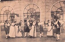 Tarantella Show Sorrento Italy Folk Art Dance Musical Theatre Vtg Postcard C9 picture
