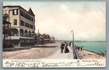 Winthrop Boulevard and Beach Winthrop Mass Vintage Postcard c1906 picture