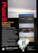 1982 Phase III Airplane Simulator Rediffusion Simulation Print Ad A7 picture
