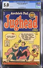 Archie's Pal Jughead #3 CGC VG/FN 5.0 Off White Archie 1950 picture