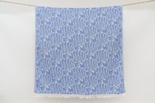 Blue Towel, Turkish Bath Towel, 36x70, Fish Design Towel, Pool Towel picture