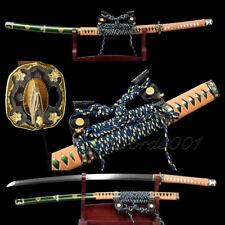 Clay Tempered T10 Steel Japanese Samurai Sword Warrior Katana Sakura Tachi  picture