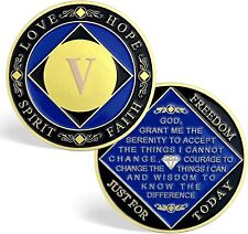 5 Year NA Medallions Recovery Chips Narcotics Anonymous Recovery Gifts Coin picture