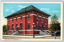 Goldsboro North Carolina NC Postcard Post Office Exterior Building c1940 Vintage picture