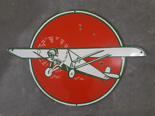 PORCELAIN SINCLAIR AIR CRAFT ENAMEL SIGN  30 INCHES picture