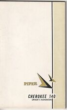 Original Piper Cherokee 140 airplane owner's handbook PA-28-140 March 1969 VG+ picture