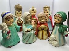 Vintage Josef Originals Children's Nativity 7 Piece Set Made In Korea 4” Tall picture
