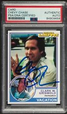 National Lampoon's Vacation Custom Card Chevy Chase Signed PSA Authentic Auto picture