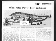 WIEN AIR ALASKA 1962 PILATUS PORTER NOEL WIEN RATES BEST BUSHPLANE ARTICLE picture
