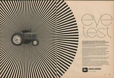 1969 2pg Print Ad of John Deere 1520 Farm Tractor Eye Test picture