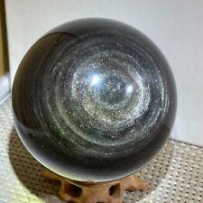 Natural Silver Obsidian Ball Quartz Crystal Ball Healing 1006g h125 picture