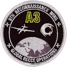 USAF 9th RECONNAISSANCE WING-9 RW-DRAGON LADY -A3- GLOBAL RECCE OPERATIONS PATCH picture