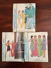 Lot  of Three Vintage McCalls Sewing Patterns ALL UNCUT 4693,  4883,  5052 picture