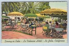 Postcard Dining in Patio La Valencia Hotel La Jolla California picture