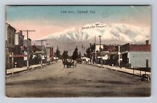 Upland CA-California, 2nd Ave, Drugstore, Restaurant Antique, Vintage Postcard picture