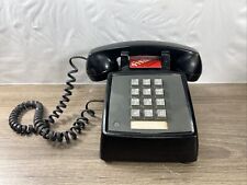 Vintage AT&T Western Electric Push Button Dial Phone Black CS2500DMG picture