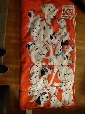 Vintage 1990s Disney 101 Dalmatians Childs Blanket Sleeping Bag picture