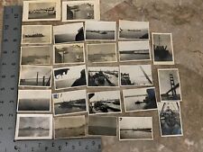 25 BW Photo Lot 1940s Nautical Ships Sailors Military & Commercial At Sea  picture