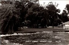 Vintage RPPC Postcard Bass Lake Knox IN Indiana c.1940-1950                J-605 picture