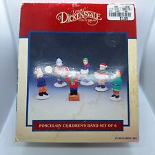 1993 Vintage Retired Lemax Dickensvale Collection Porcelain Children's Band Set picture