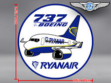 RYANAIR RYAN AIR PUDGY BOEING B 737 B737 ROUND DECAL / STICKER picture