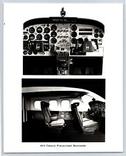 Aviation Airplane 1973 Cessna Pressurized Skymaster 8x10 B&W Photo C5 picture