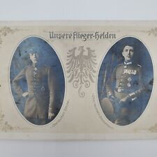 WW1 German Fighter pilot aces Prussian hero aviation award winners airplane old picture