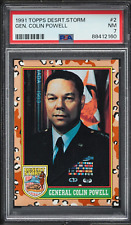 General Colin Powell PSA 7 1991 Topps Desert Storm #2 picture