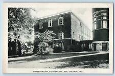 Columbia Missouri Postcard Conservatory Stephens College Building Exterior 1940 picture